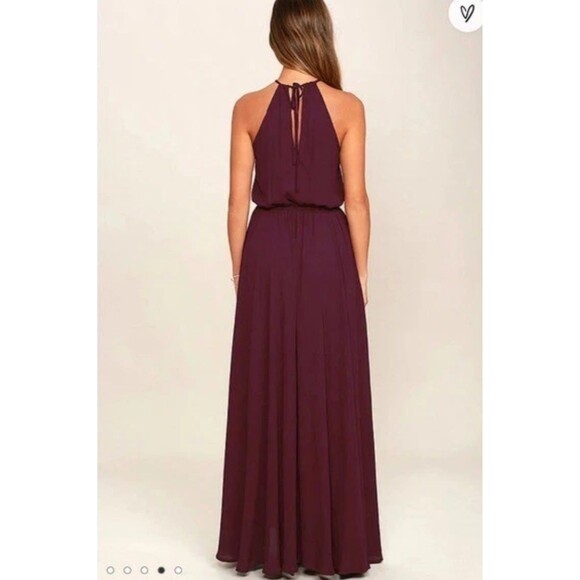 Lulus Essence of Style Plum Purple Maxi Dress XS NWT - Picture 3 of 10